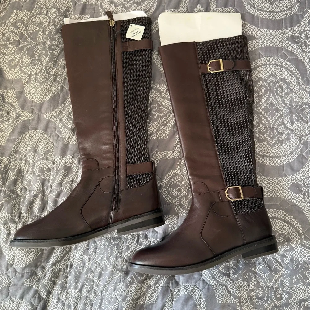 Cole Haan Chesley Leather Knee High Equestrian Boot NWOB Sz 7B Ret $300